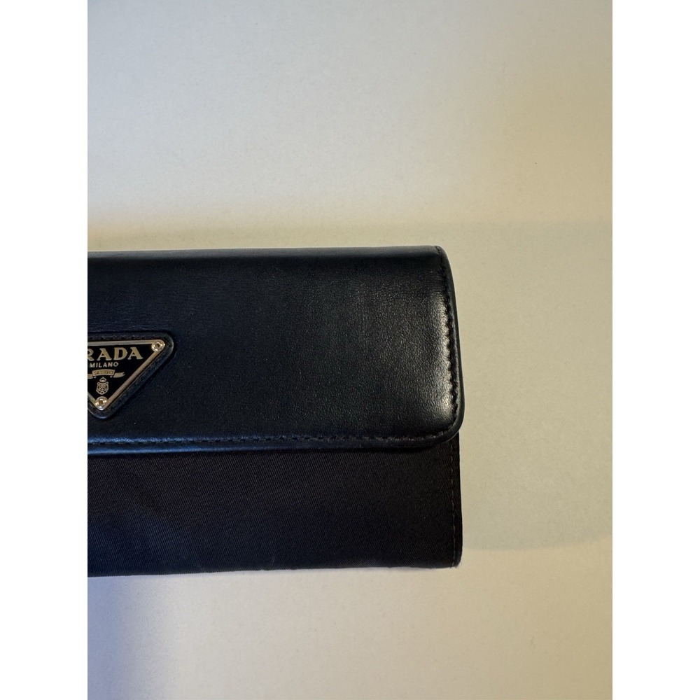 Prada Saffiano Long Black Wallet with Box and Authentication Card - Picture 8 of 16